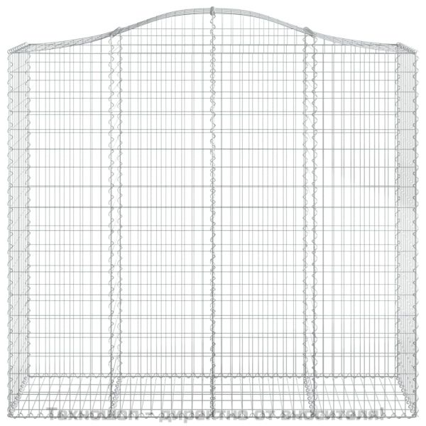 Дъговидна габионна кошница 200x50x180/200 см поцинковано желязо