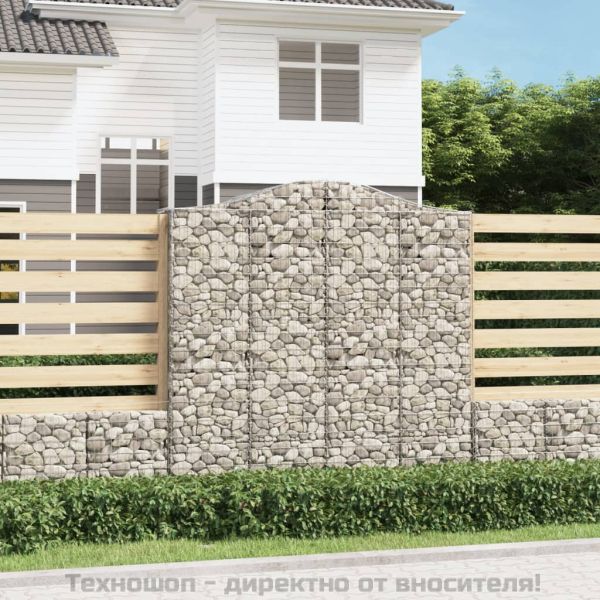 Дъговидна габионна кошница 200x50x200/220 см поцинковано желязо