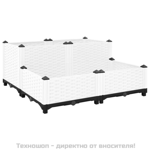 Повдигната леха, 80x80x38 см, полипропилен