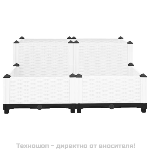 Повдигната леха, 80x80x38 см, полипропилен