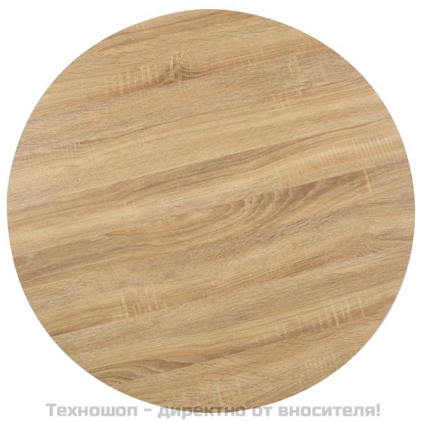 Бистро маса, светлокафява, 80 см, МДФ