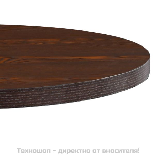 Бистро маса, тъмнокафява, 80 см, МДФ