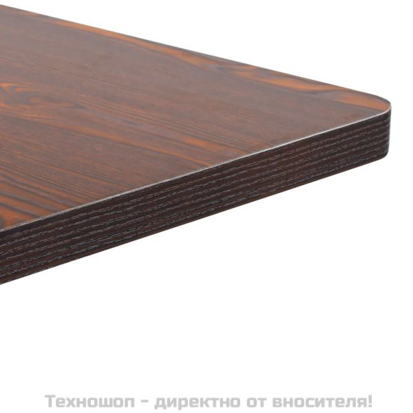 Бистро маса, тъмнокафява, 60x60 см, МДФ