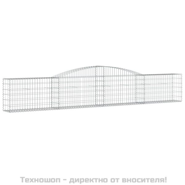 Габионни кошници арка 2 бр 400x30x60/80 см поцинковано желязо