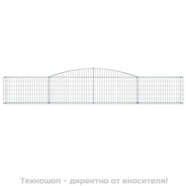 Габионни кошници арка 2 бр 400x30x60/80 см поцинковано желязо