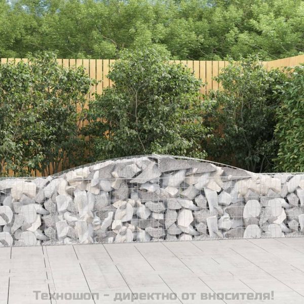Габионни кошници арка 15 бр 400x30x60/80 см поцинковано желязо