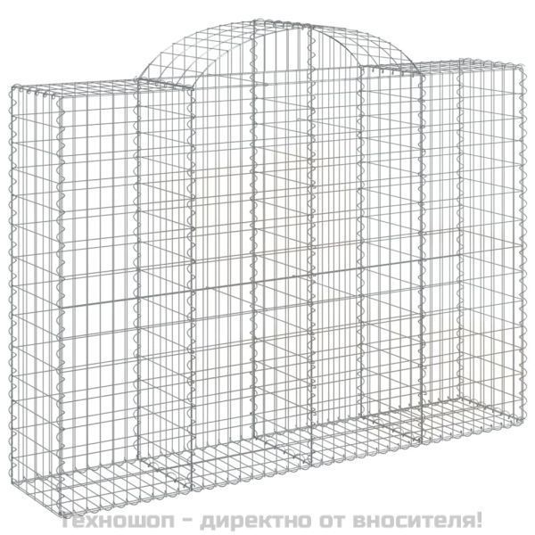 Габионни кошници арка 8 бр 200x50x140/160 см поцинковано желязо