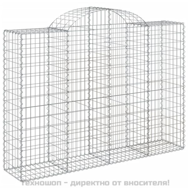 Габионни кошници арка 4 бр 200x50x140/160 см поцинковано желязо