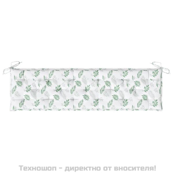 Възглавници за градински пейки 2 бр на листа Оксфорд плат