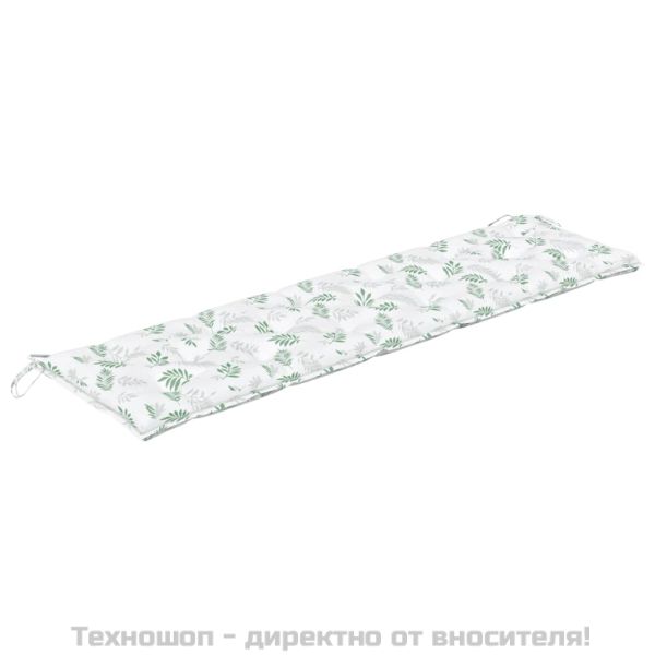 Възглавници за градински пейки 2 бр на листа Оксфорд плат