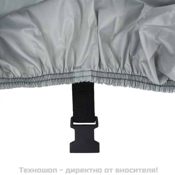 Покривало за лодка, сиво, 440x180x40 см