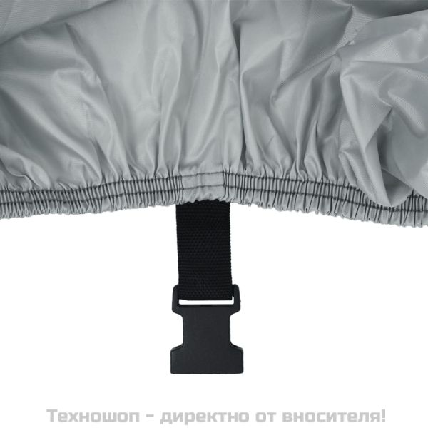 Покривало за лодка, сиво, 410x110x40 см