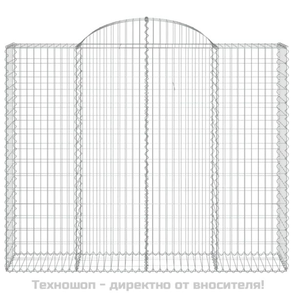 Габионни кошници арка 7 бр 200x50x160/180 см поцинковано желязо