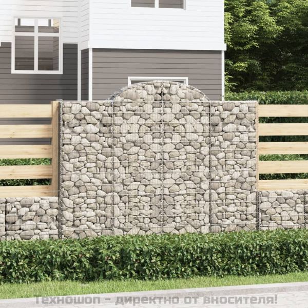Габионни кошници арка 3 бр 200x50x160/180 см поцинковано желязо