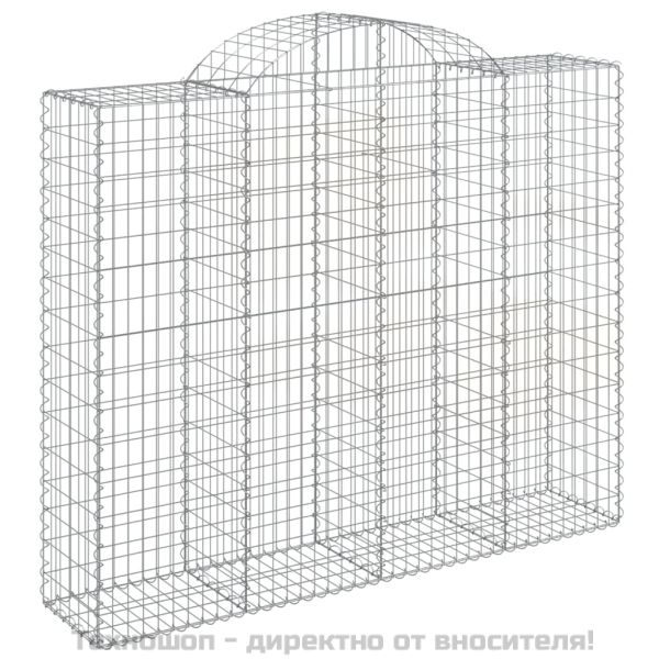 Габионни кошници арка 3 бр 200x50x160/180 см поцинковано желязо