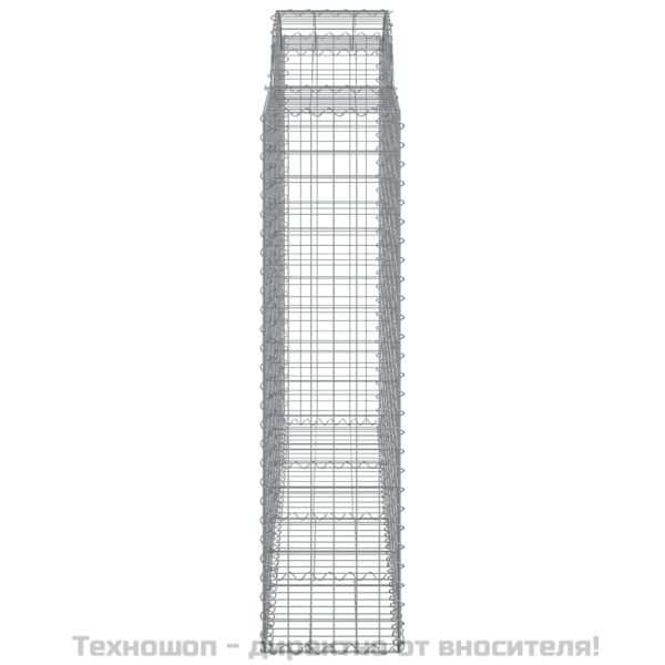 Габионни кошници арка 3 бр 200x50x160/180 см поцинковано желязо
