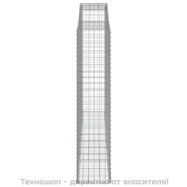 Дъговидна габионна кошница 300x50x220/240 см поцинковано желязо