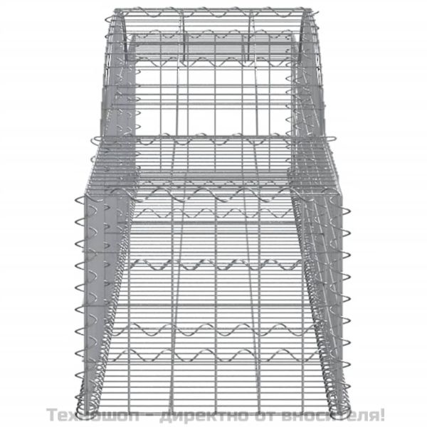 Габионни кошници арка 4 бр 300x50x40/60 см поцинковано желязо