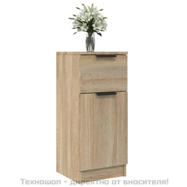 Сайдборд, дъб сонома, 30x30x70 см, инженерно дърво