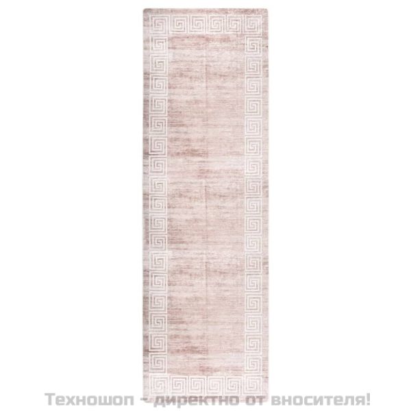 Килим, миещ се, бежов, 80x300 см