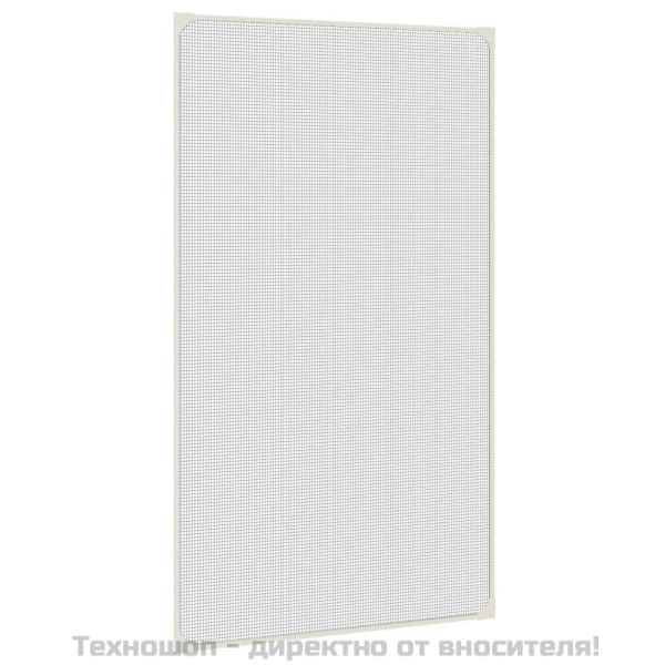 Магнитна мрежа против насекоми за прозорци, бяла, 80x140 см