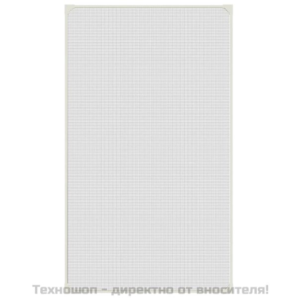 Магнитна мрежа против насекоми за прозорци, бяла, 80x140 см