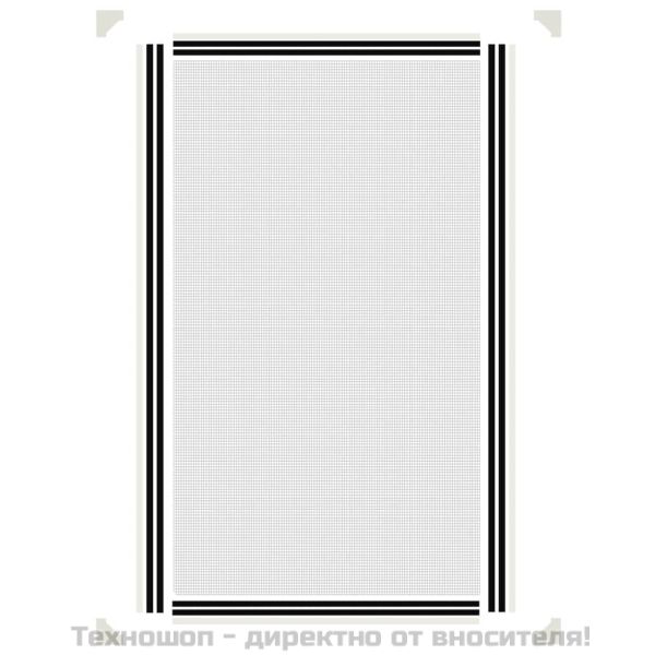 Магнитна мрежа против насекоми за прозорци, бяла, 80x140 см