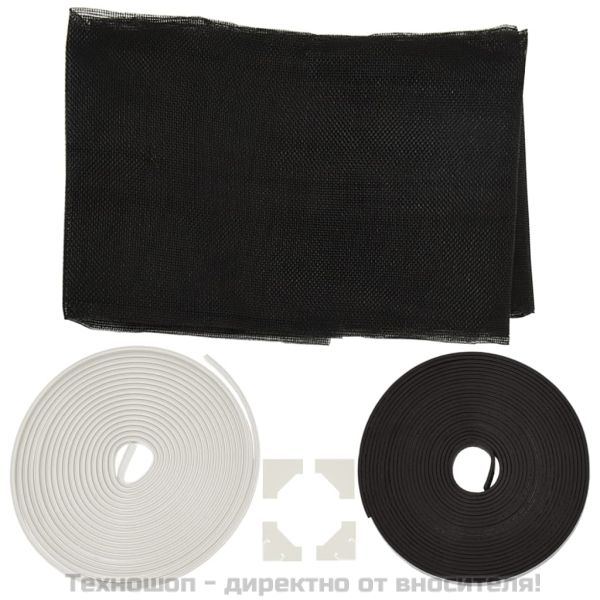 Магнитна мрежа против насекоми за прозорци, бяла, 80x140 см