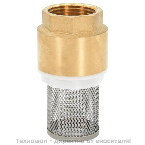 Смукателен маркуч с месингови съединители черен 1,1" 10 м PVC