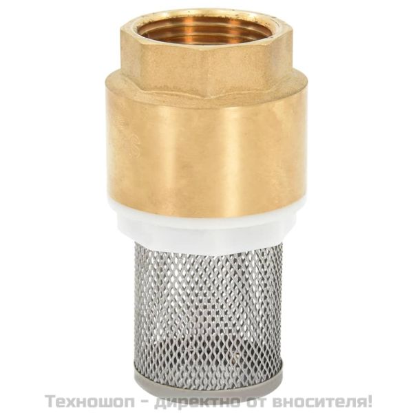Смукателен маркуч с месингови съединители черен 1,1" 5 м PVC