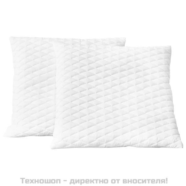 Възглавници, 2 бр, 80x80x14 см, мемори пяна