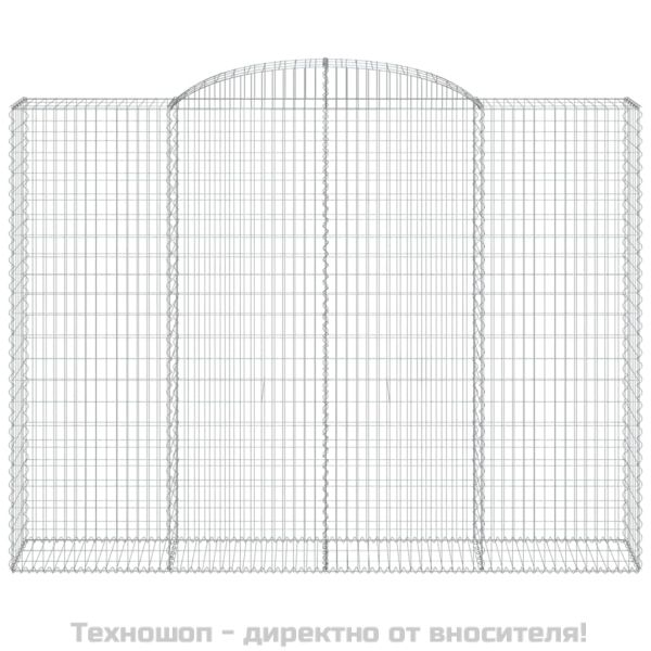 Габионни кошници арка 2 бр 300x50x220/240 см поцинковано желязо
