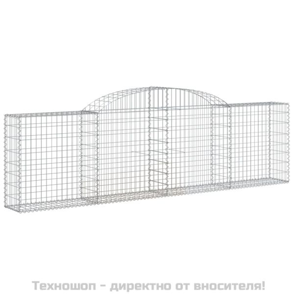 Габионни кошници арка 2 бр 300x30x80/100 см поцинковано желязо