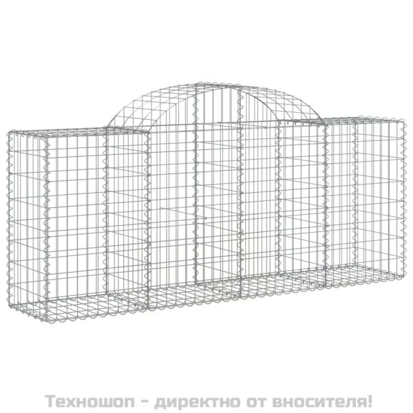 Габионни кошници арка 10 бр 200x50x80/100 см поцинковано желязо