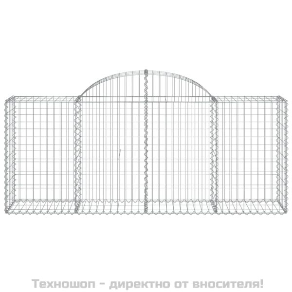 Габионни кошници арка 7 бр 200x50x80/100 см поцинковано желязо