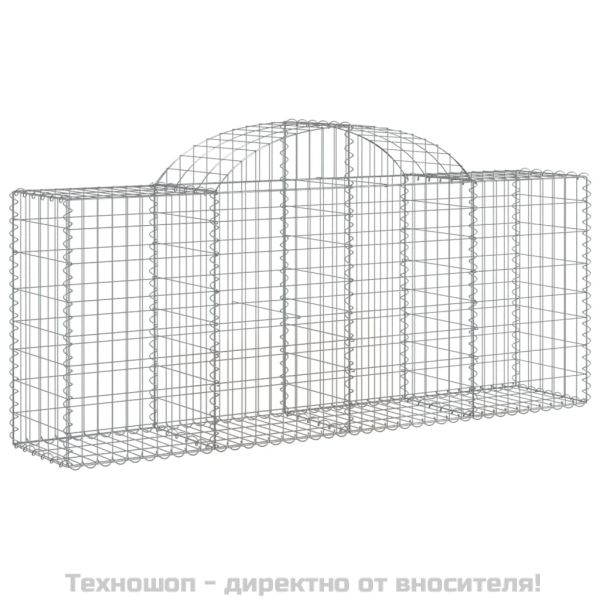 Габионни кошници арка 18 бр 200x50x80/100 см поцинковано желязо