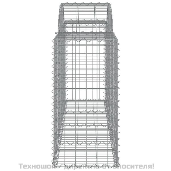 Габионни кошници арка 18 бр 200x50x80/100 см поцинковано желязо