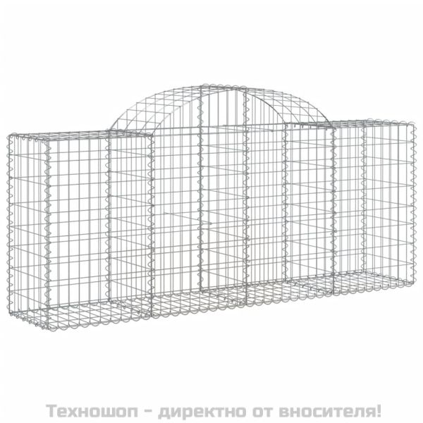 Габионни кошници арка 3 бр 200x50x80/100 см поцинковано желязо