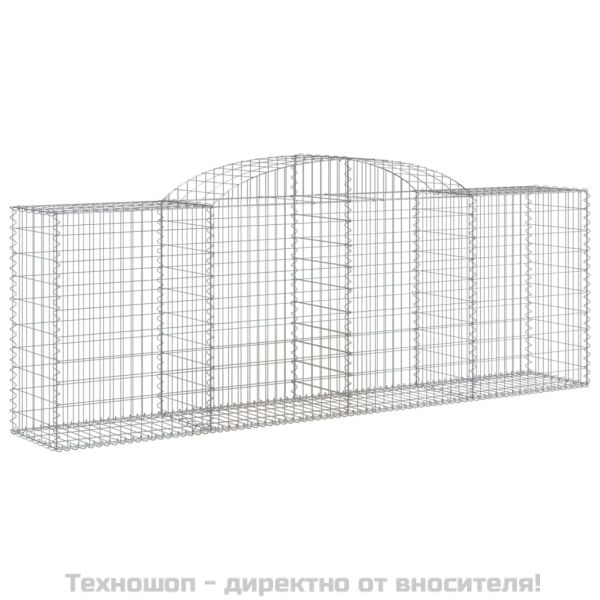 Габионни кошници арка 5 бр 300x50x100/120 см поцинковано желязо