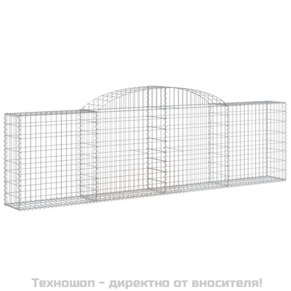 Габионни кошници арка 3 бр 300x30x80/100 см поцинковано желязо