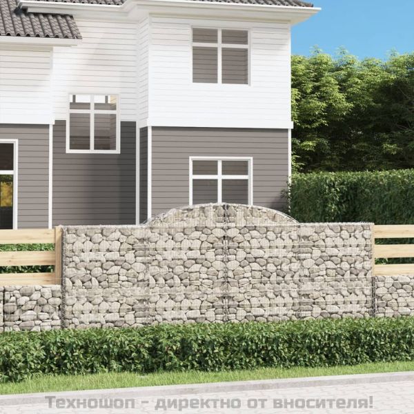 Габионни кошници арка 9 бр 300x30x120/140см поцинковано желязо
