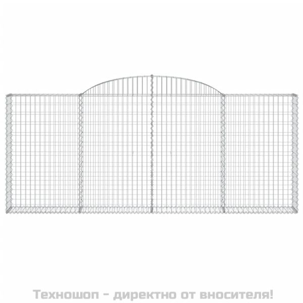 Габионни кошници арка 9 бр 300x30x120/140см поцинковано желязо
