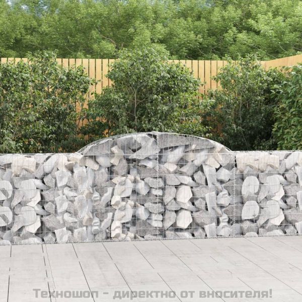 Габионни кошници арка 7 бр 300x30x80/100 см поцинковано желязо