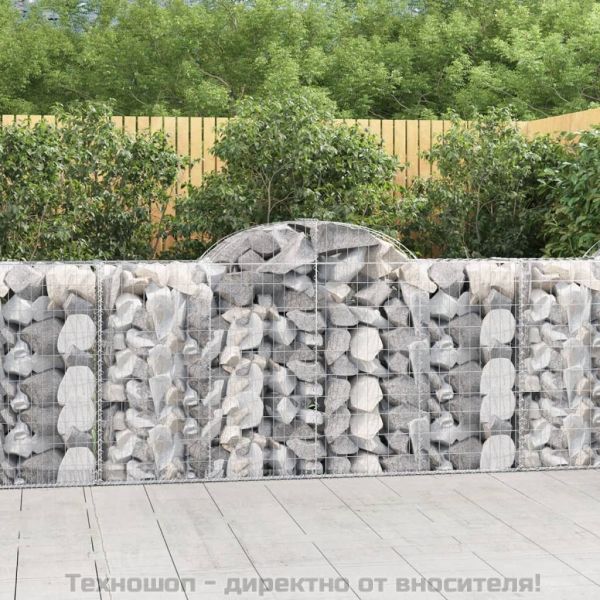 Габионни кошници арка 6 бр 200x50x100/120 см поцинковано желязо