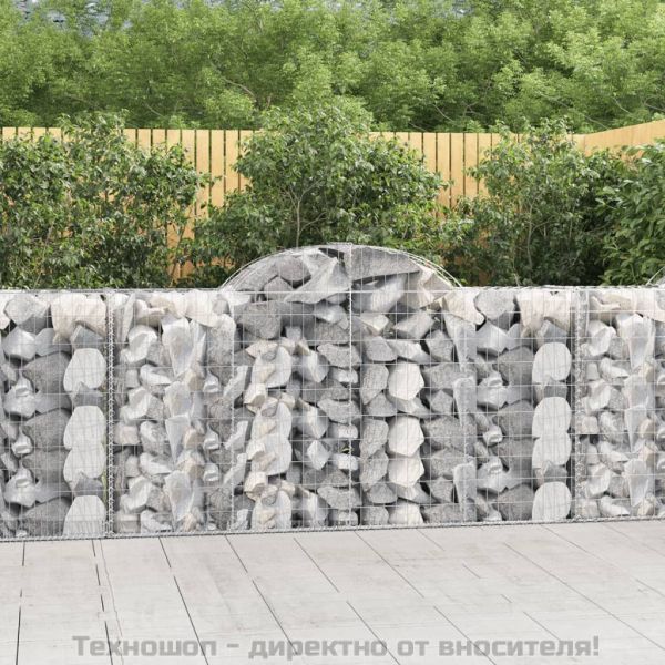 Габионни кошници арка 15 бр 200x50x100/120см поцинковано желязо