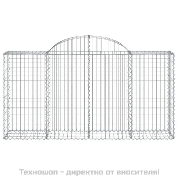 Габионни кошници арка 10 бр 200x50x100/120см поцинковано желязо