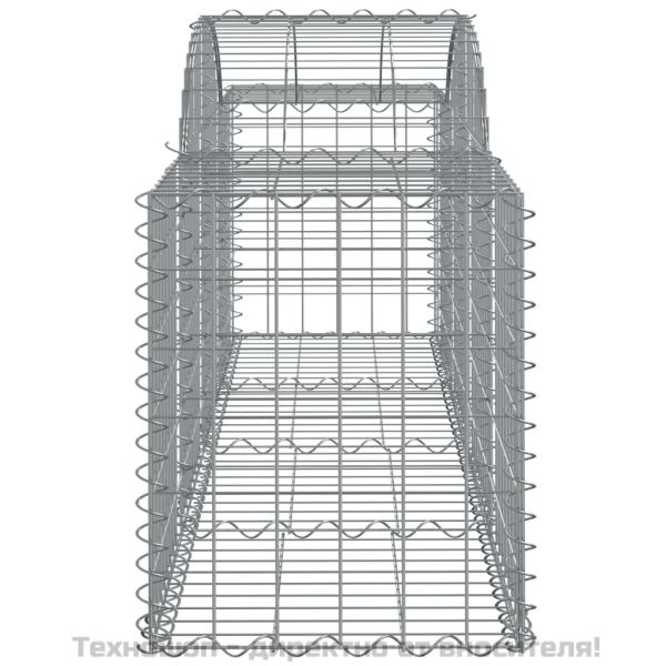 Габионни кошници арка 9 бр 200x50x60/80 см поцинковано желязо