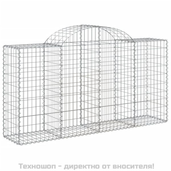 Габионни кошници арка 9 бр 200x50x100/120 см поцинковано желязо