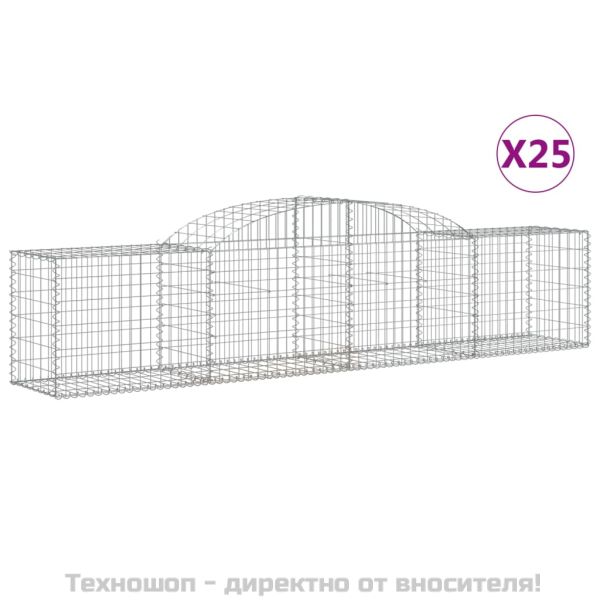 Габионни кошници арка 25 бр 300x50x60/80 см поцинковано желязо