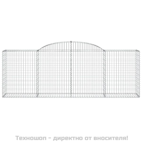Габионни кошници арка 2 бр 300x50x100/120 см поцинковано желязо
